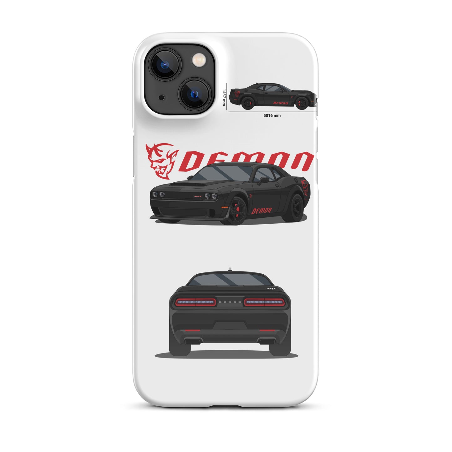 Dodge SRT Demon 170 snap case for iPhone® (White)