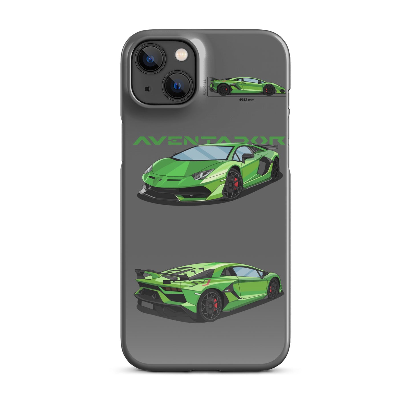 Lamborghini Aventador SVJ snap case for iPhone® (Grey)