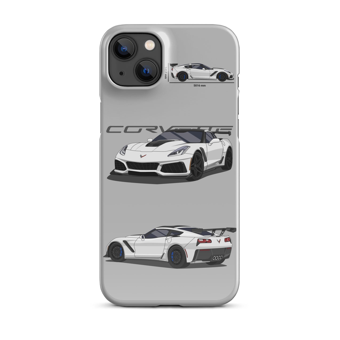 Corvette C7 ZR1 Snap case for iPhone® (Light Grey)