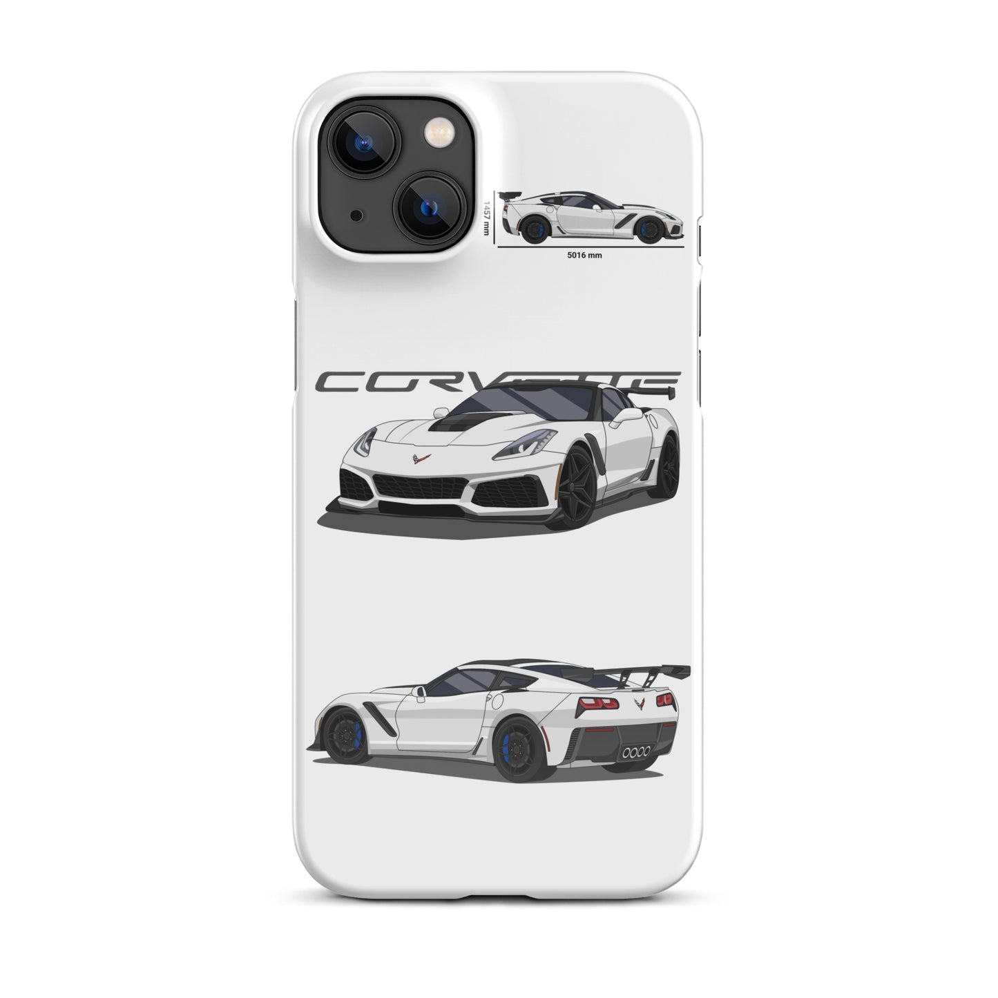 Corvette C7 ZR1 Snap case for iPhone® (White)