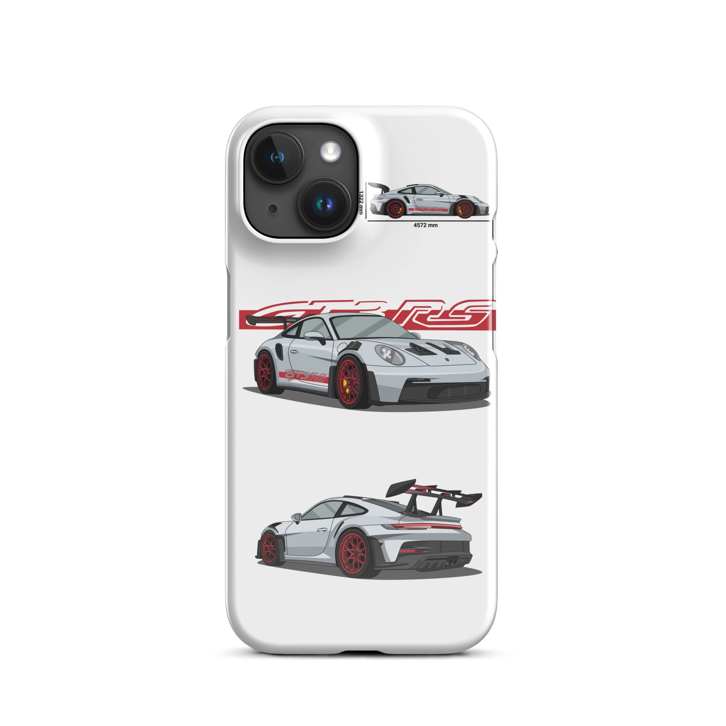 Porsche 911 GT3 RS snap case for iPhone® (White)