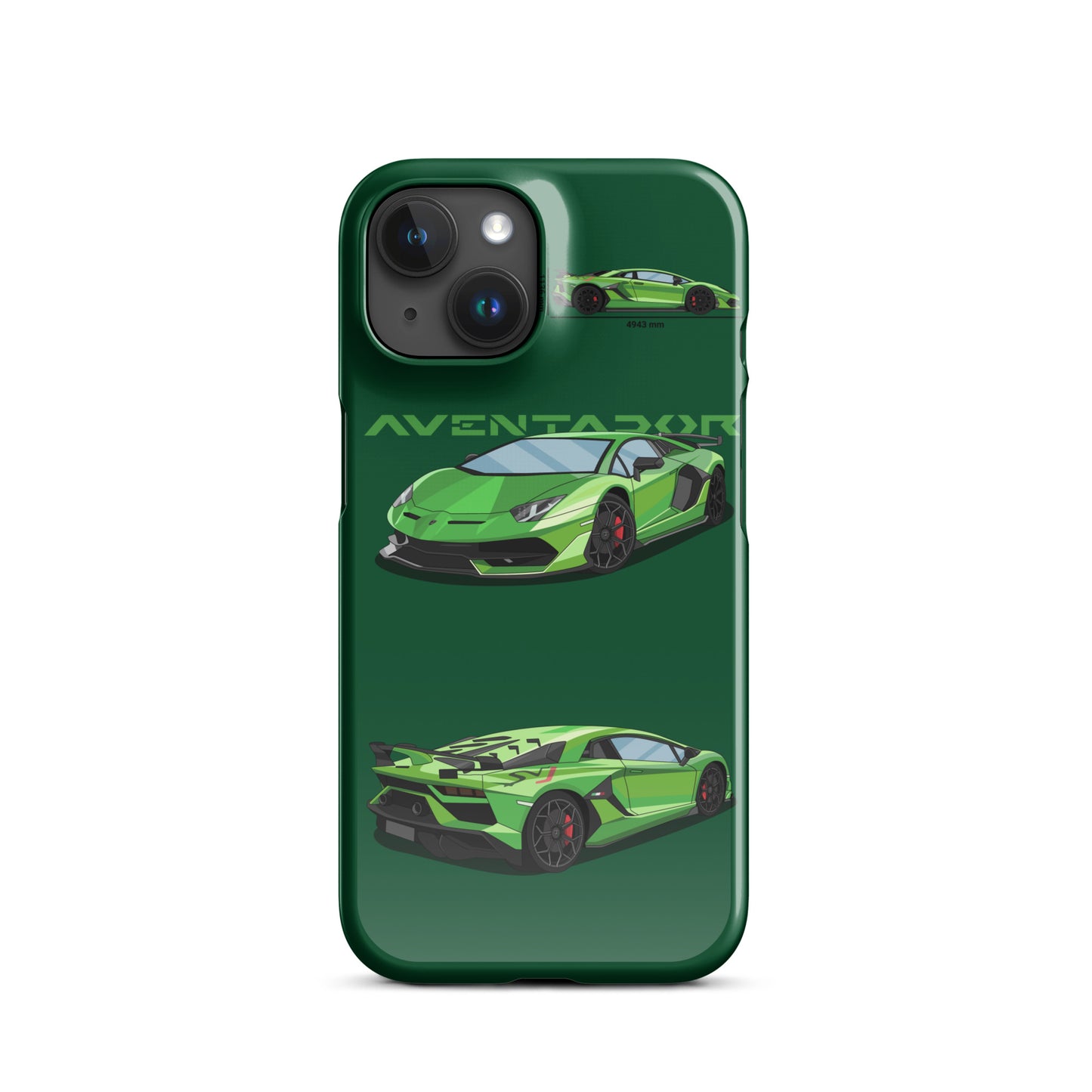 Lamborghini Aventador SVJ snap case for iPhone® (Green)