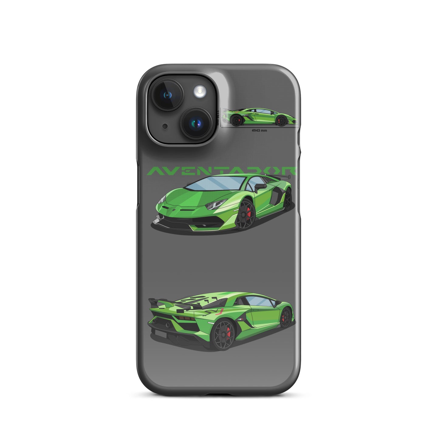 Lamborghini Aventador SVJ snap case for iPhone® (Grey)