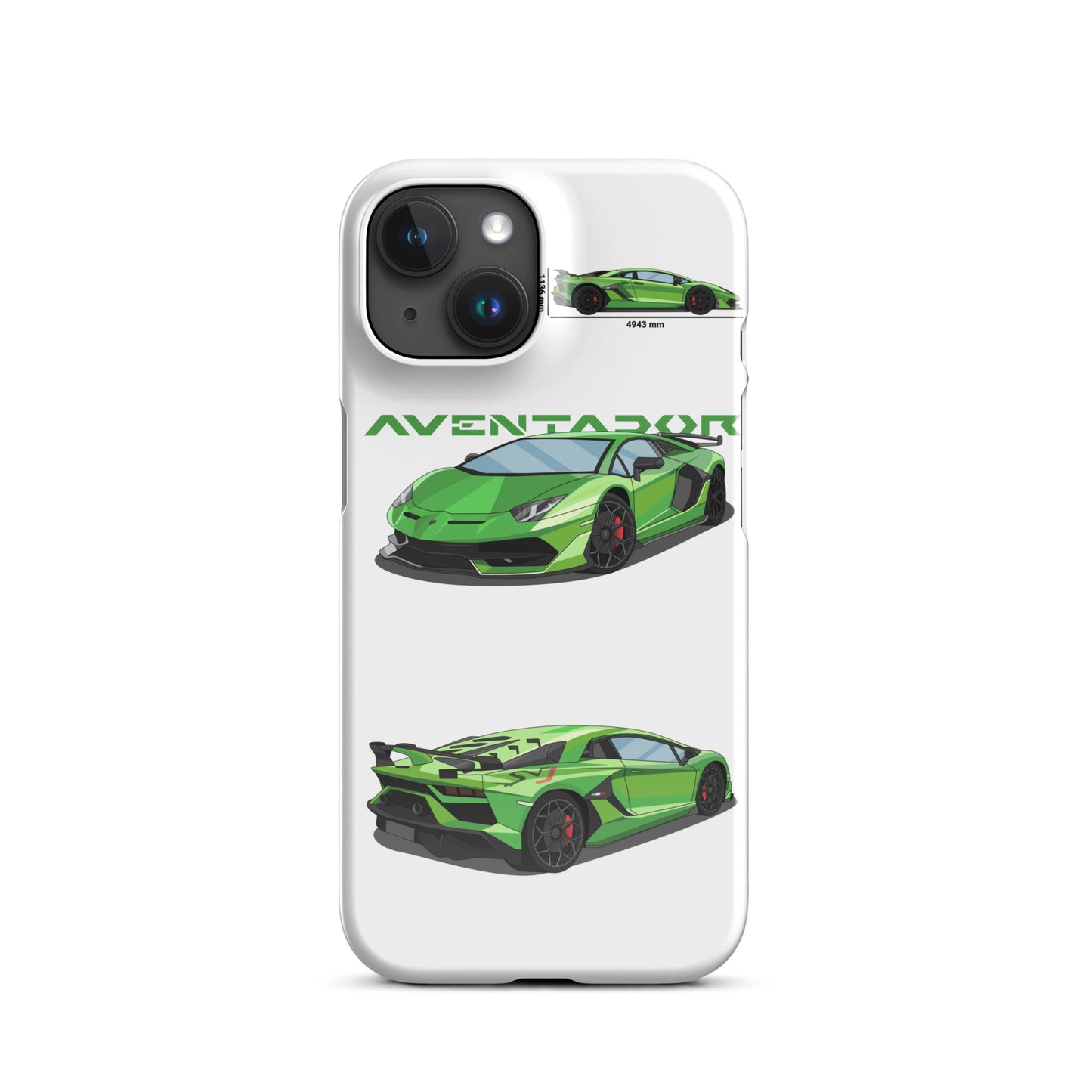 Lamborghini Aventador SVJ snap case for iPhone® (White)