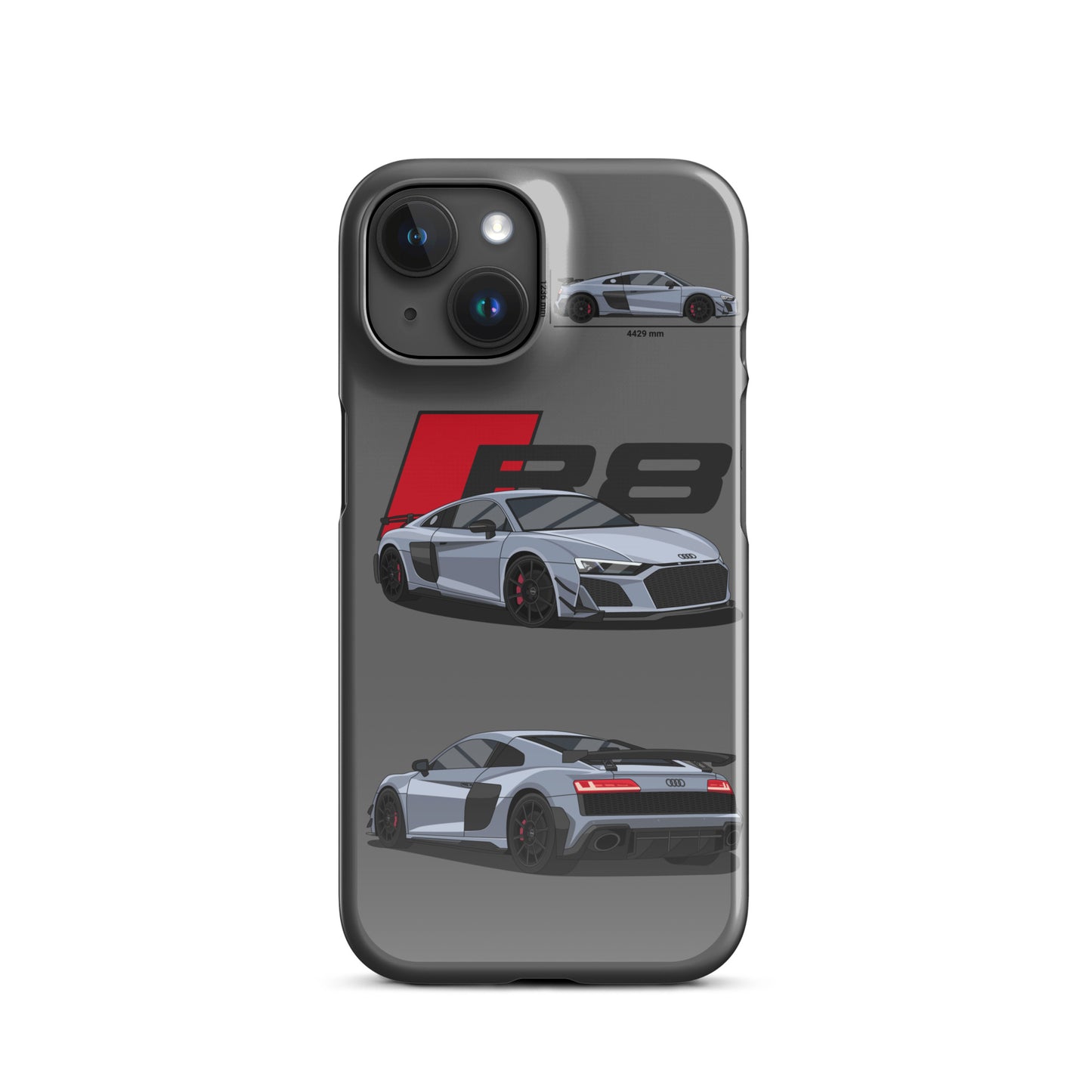 Audi R8 GT snap case for iPhone® (Grey)