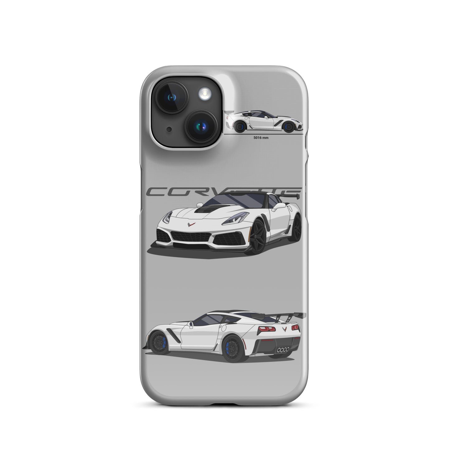 Corvette C7 ZR1 Snap case for iPhone® (Light Grey)