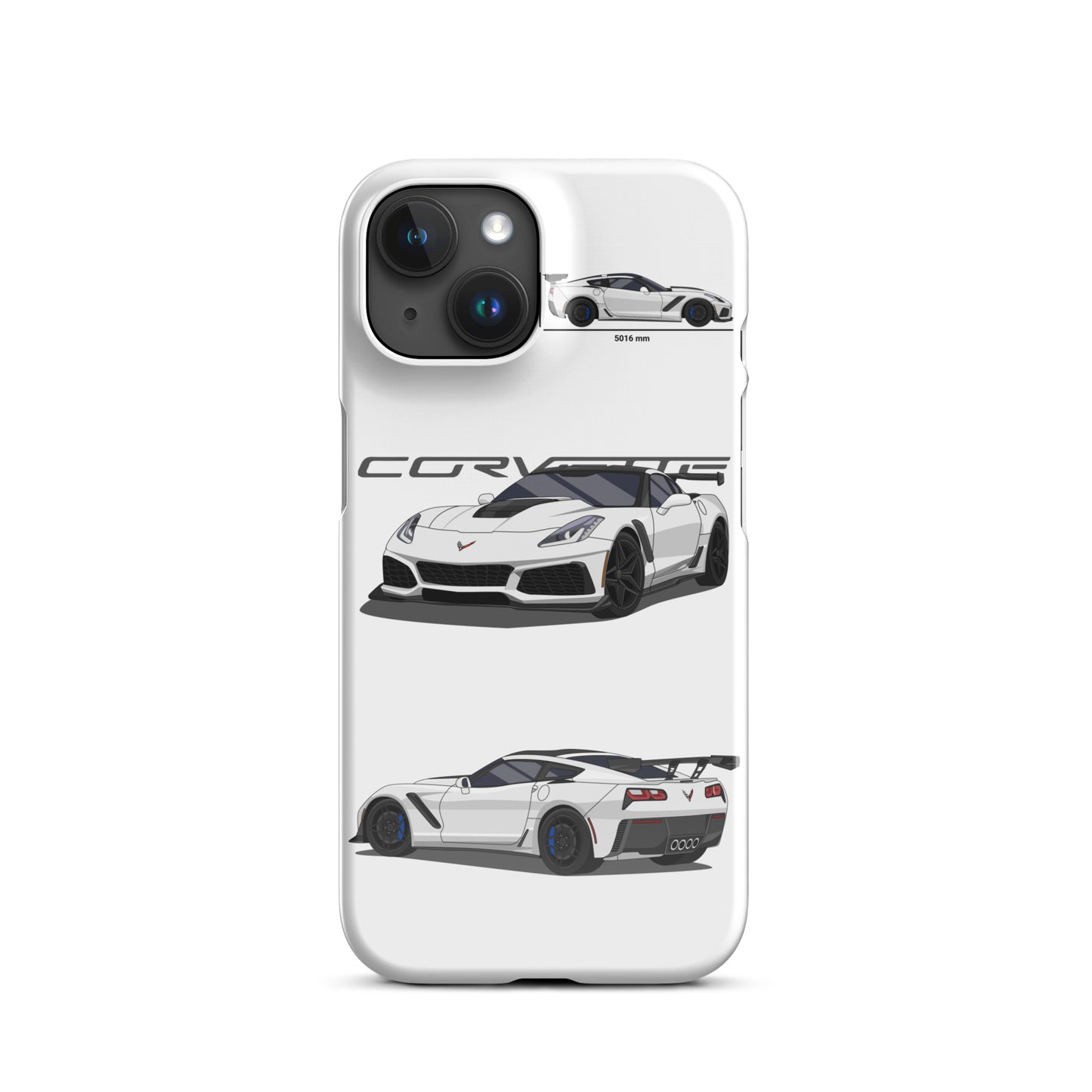 Corvette C7 ZR1 Snap case for iPhone® (White)