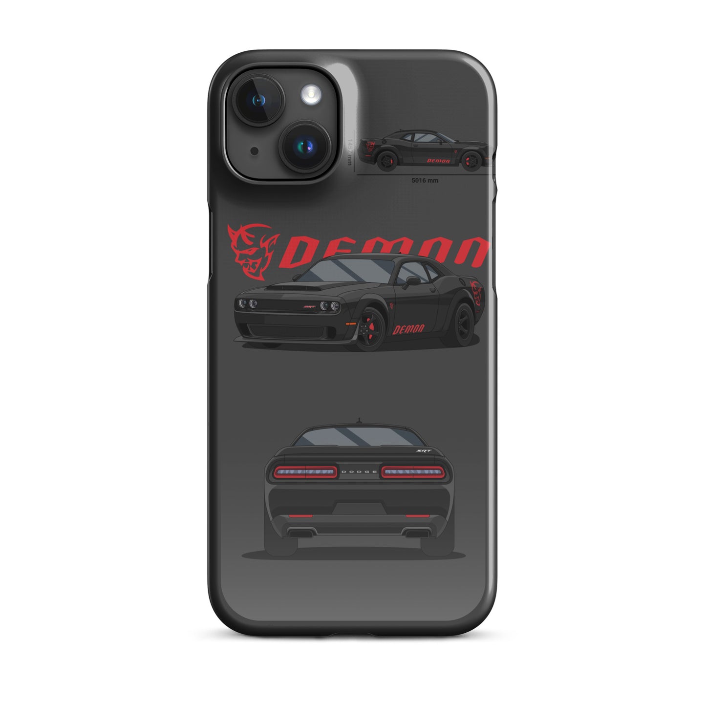 Dodge SRT Demon 170 snap case for iPhone® (Dark Grey)