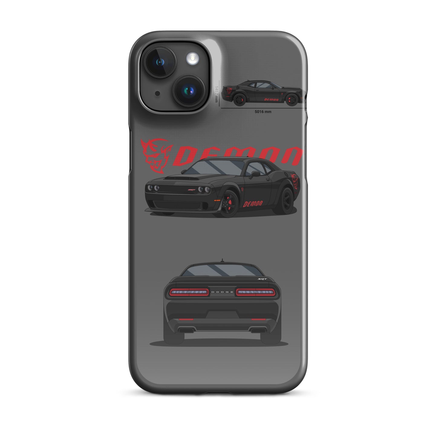 Dodge SRT Demon 170 snap case for iPhone® (Grey)