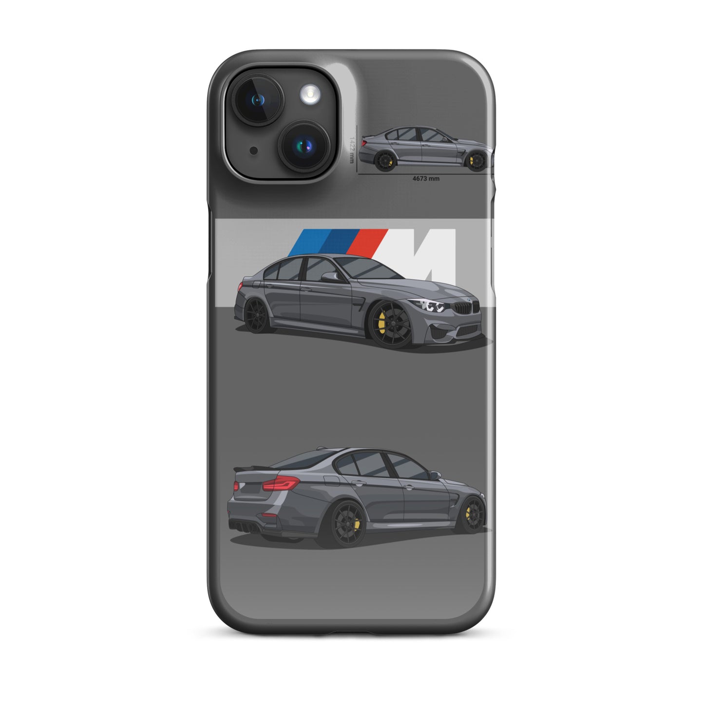 BMW M3 F80 snap case for iPhone® (Grey)