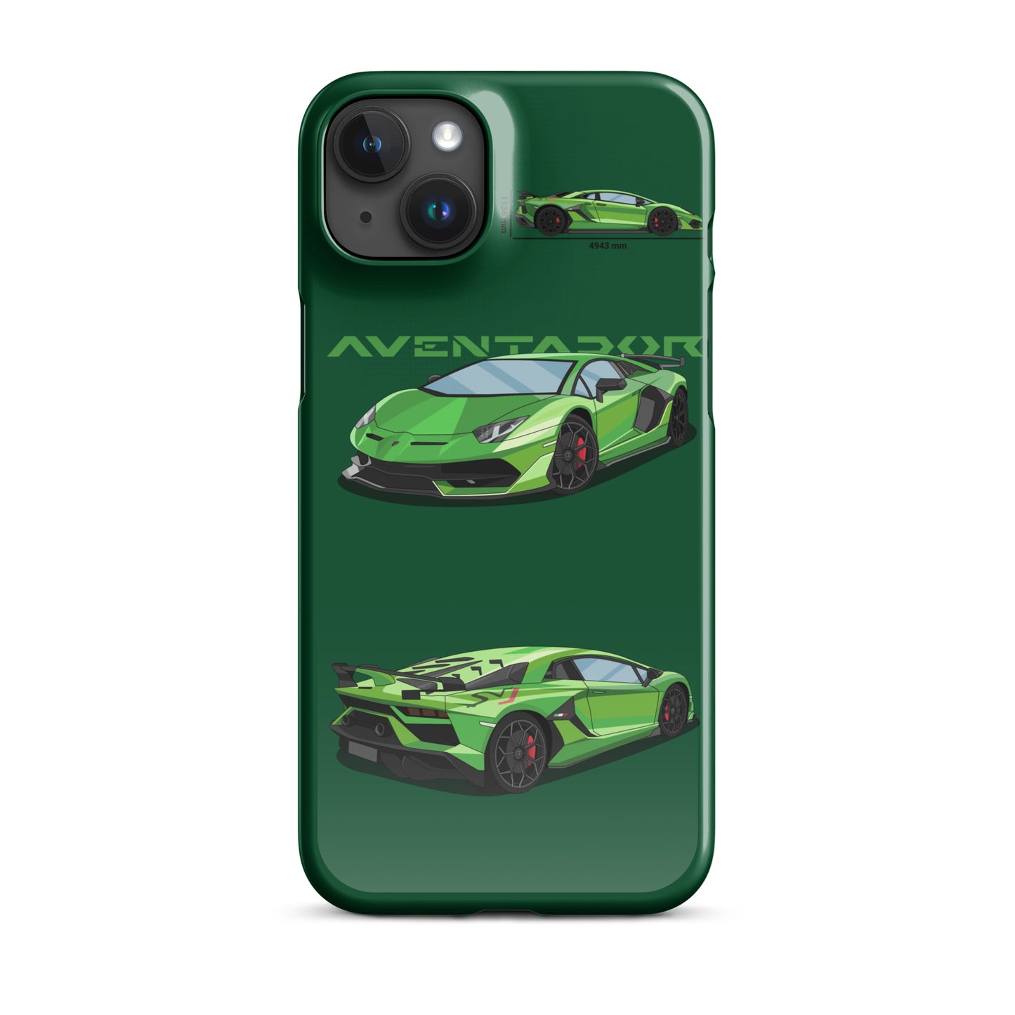 Lamborghini Aventador SVJ snap case for iPhone® (Green)