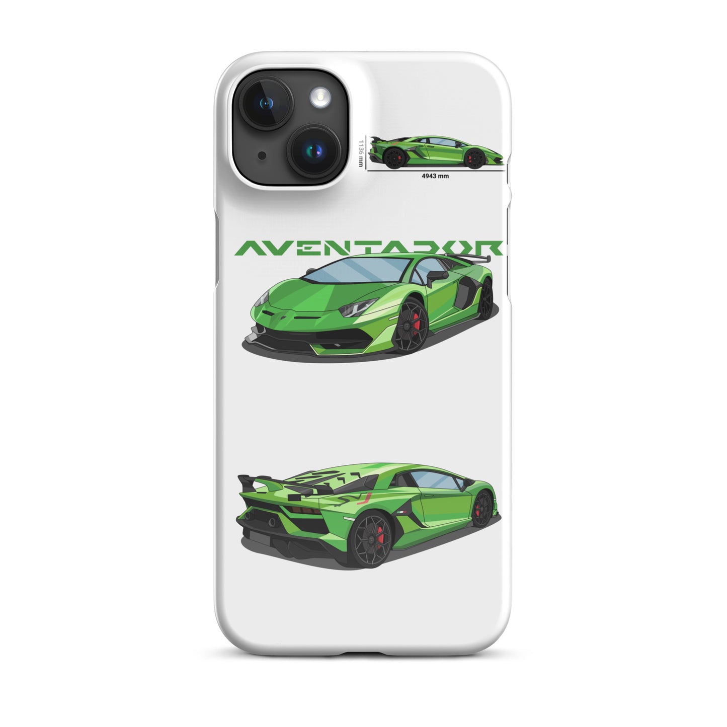 Lamborghini Aventador SVJ snap case for iPhone® (White)