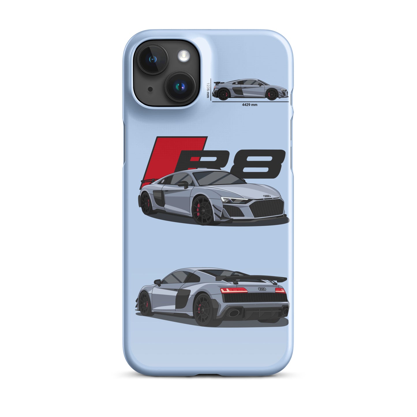 Audi R8 GT snap case for iPhone® (Baby Blue)