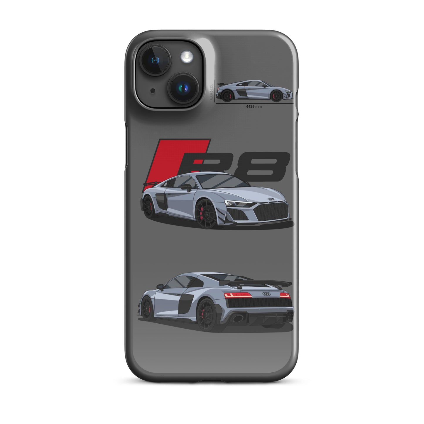 Audi R8 GT snap case for iPhone® (Grey)