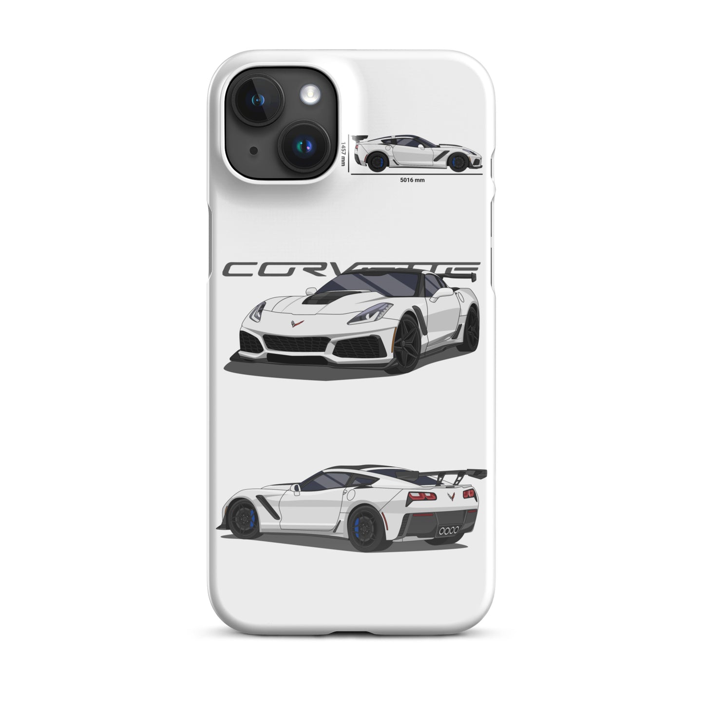 Corvette C7 ZR1 Snap case for iPhone® (White)