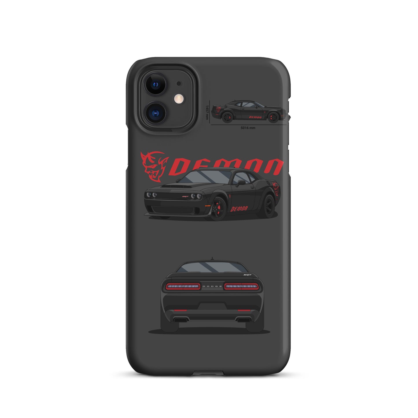 Dodge SRT Demon 170 snap case for iPhone® (Dark Grey)