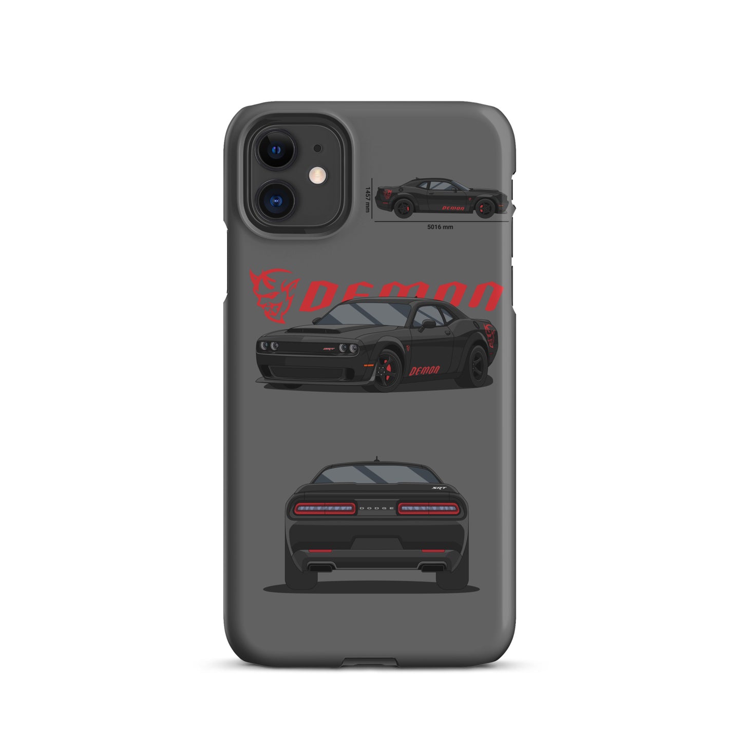 Dodge SRT Demon 170 snap case for iPhone® (Grey)