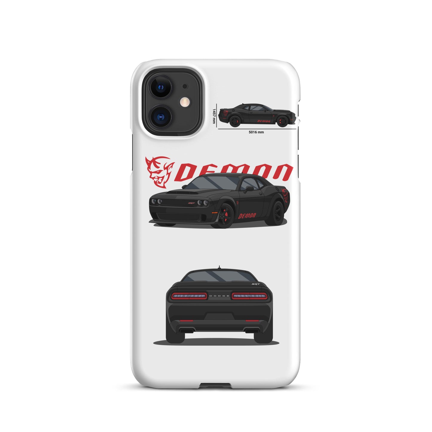 Dodge SRT Demon 170 snap case for iPhone® (White)