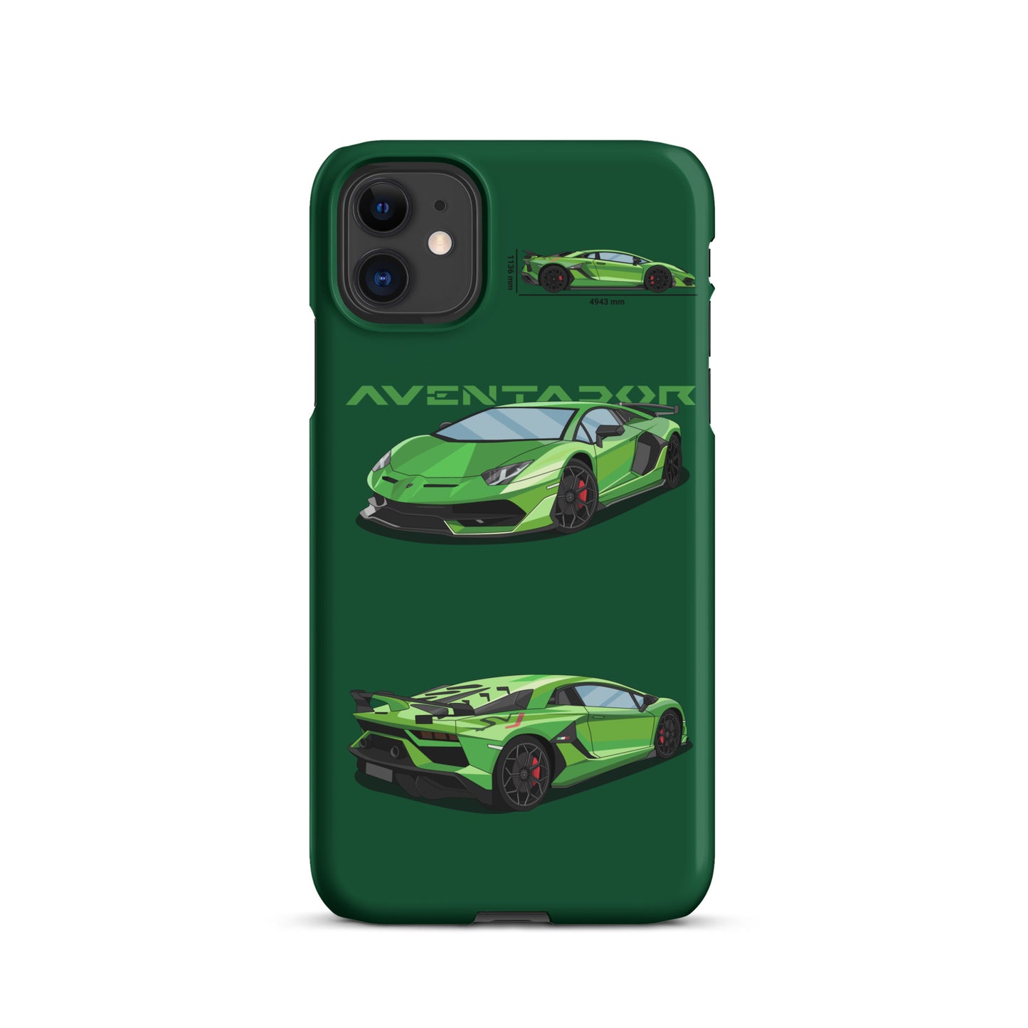 Lamborghini Aventador SVJ snap case for iPhone® (Green)