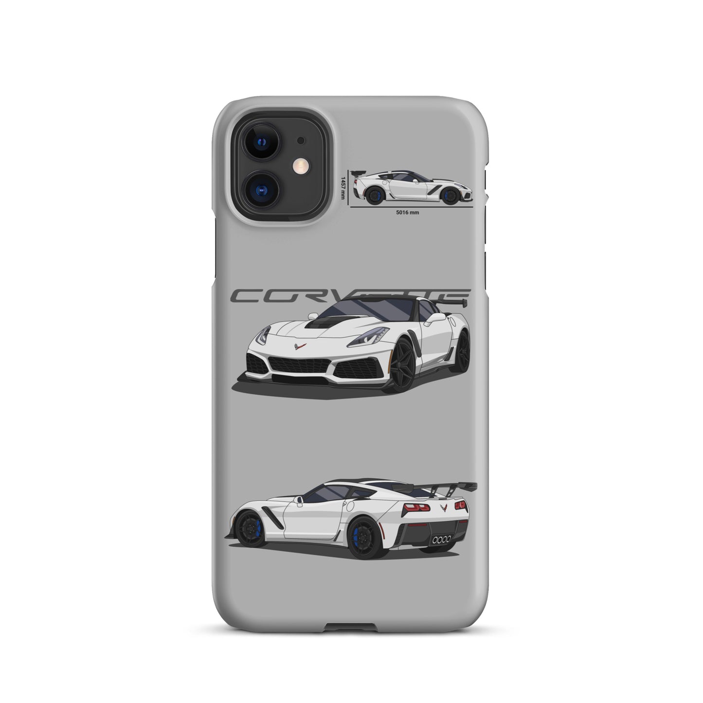 Corvette C7 ZR1 Snap case for iPhone® (Light Grey)