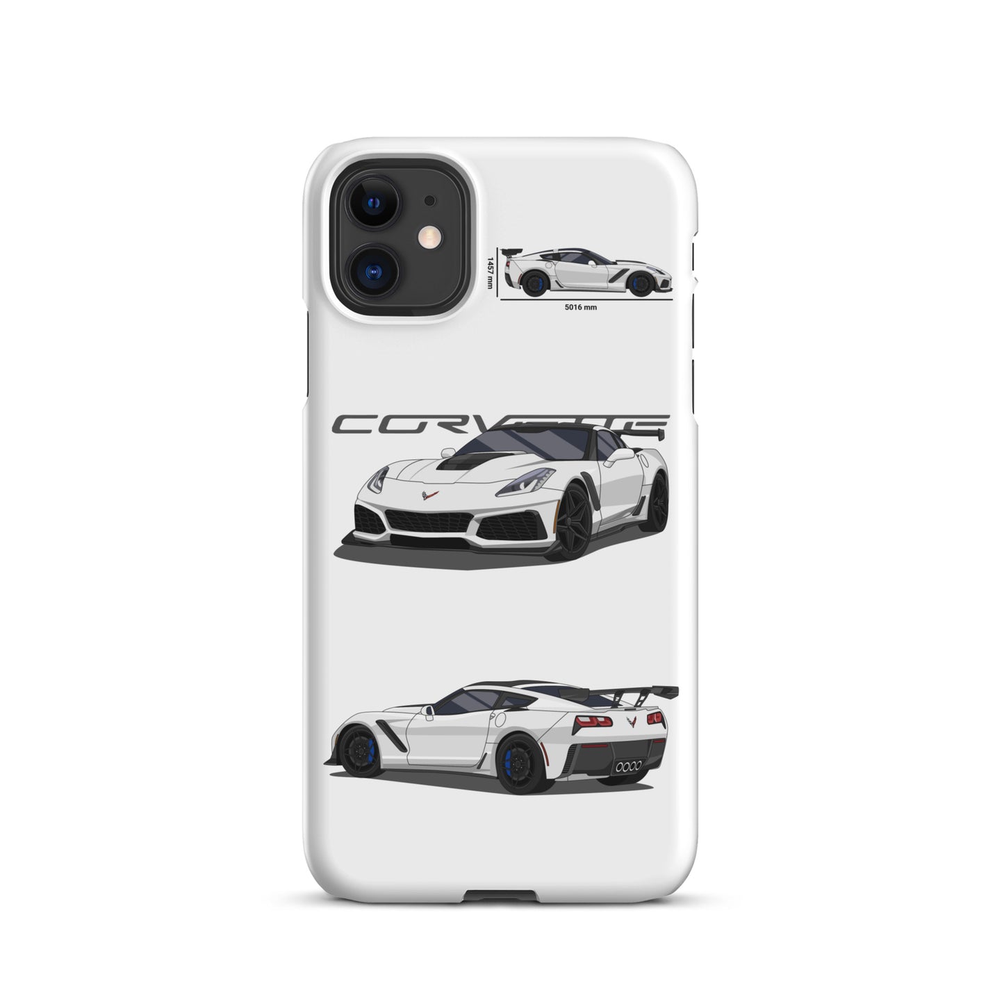 Corvette C7 ZR1 Snap case for iPhone® (White)