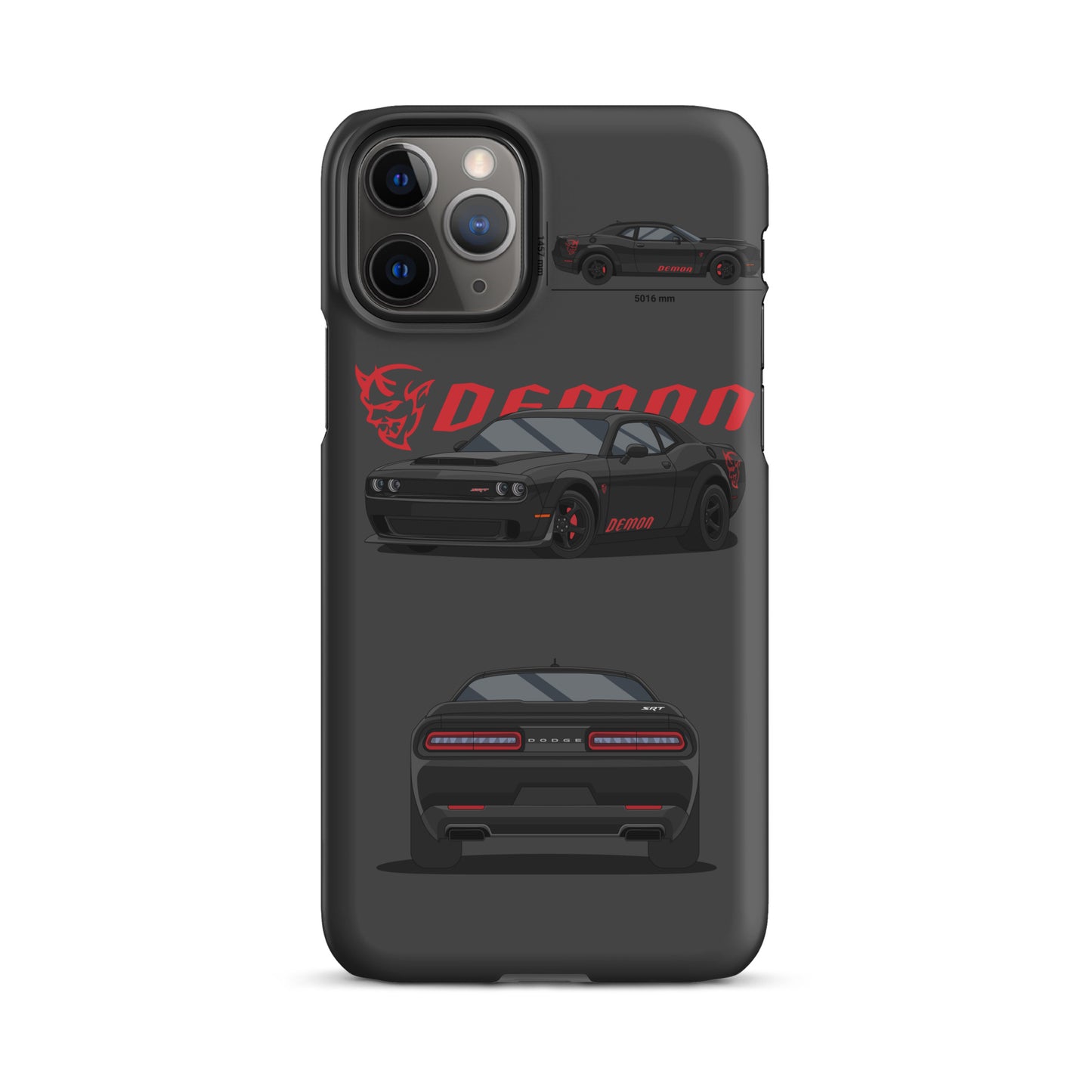 Dodge SRT Demon 170 snap case for iPhone® (Dark Grey)