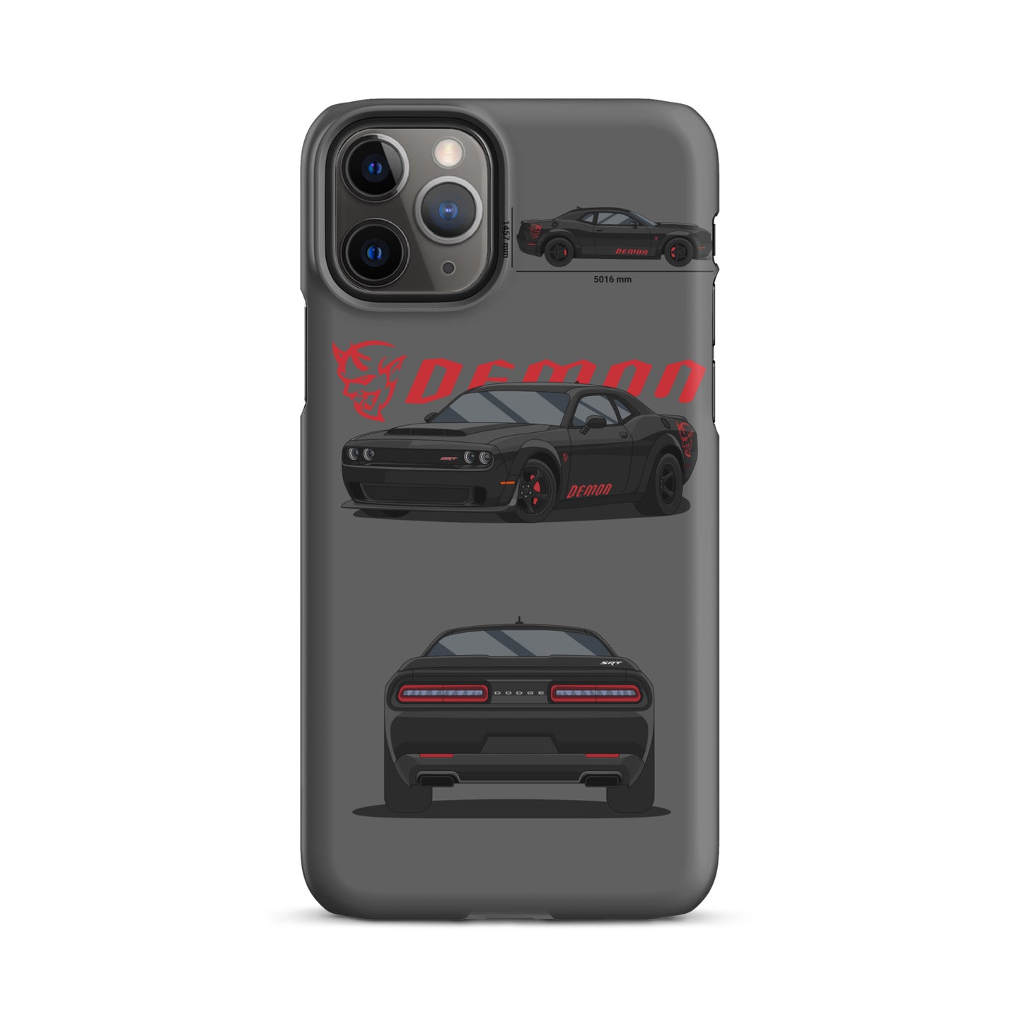 Dodge SRT Demon 170 snap case for iPhone® (Grey)