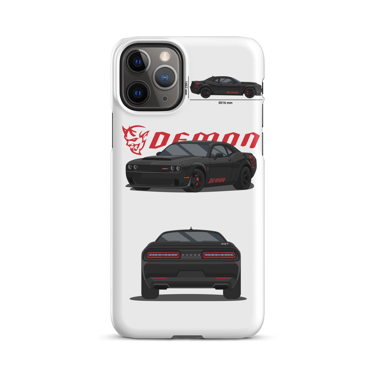 Dodge SRT Demon 170 snap case for iPhone® (White)