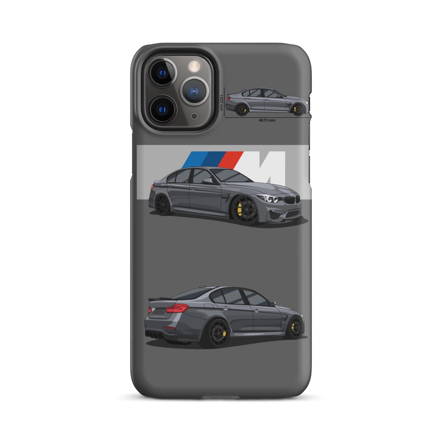 BMW M3 F80 snap case for iPhone® (Grey)