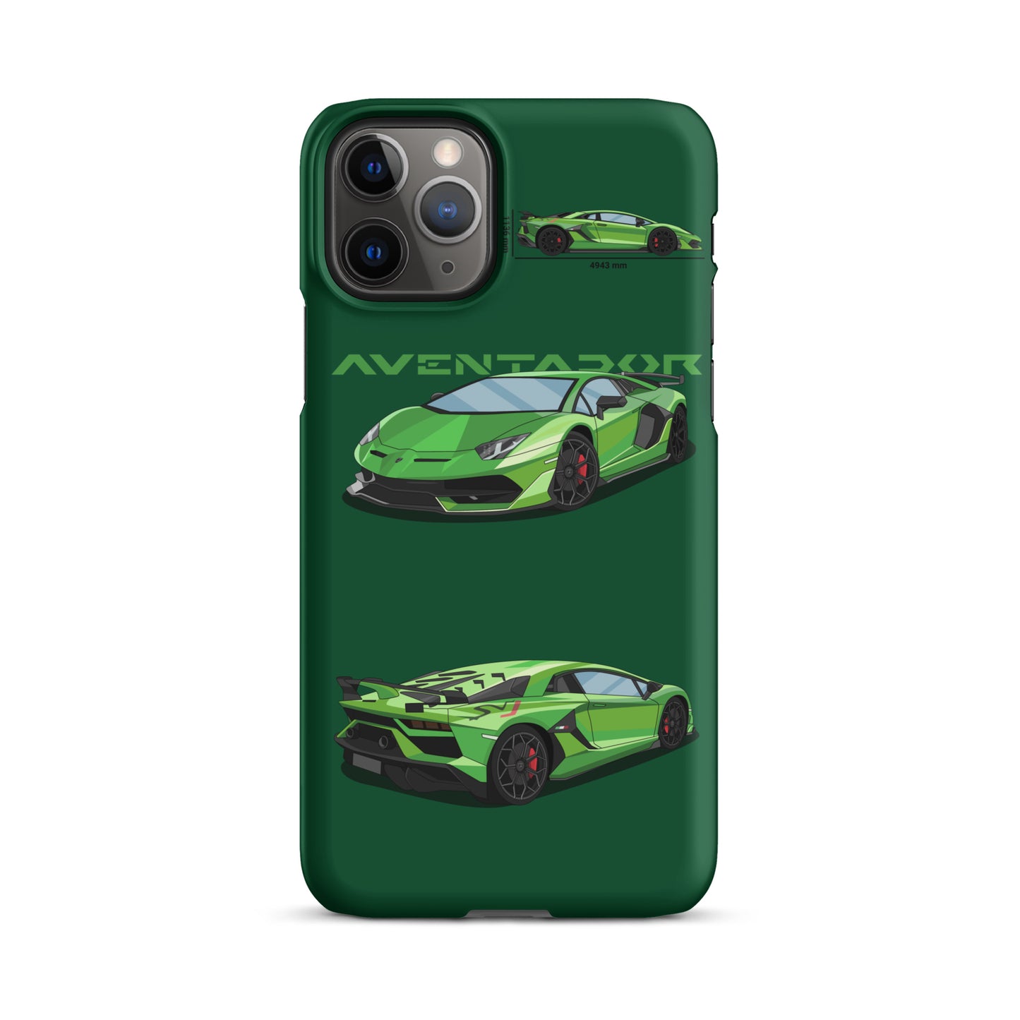 Lamborghini Aventador SVJ snap case for iPhone® (Green)