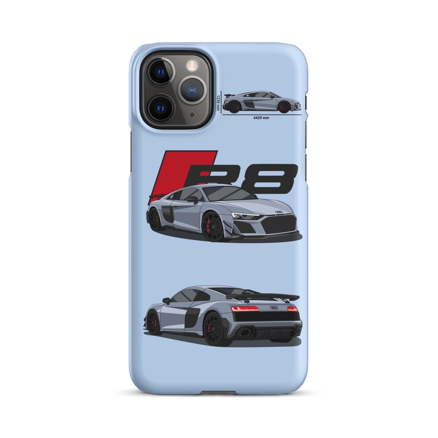 Audi R8 GT snap case for iPhone® (Baby Blue)