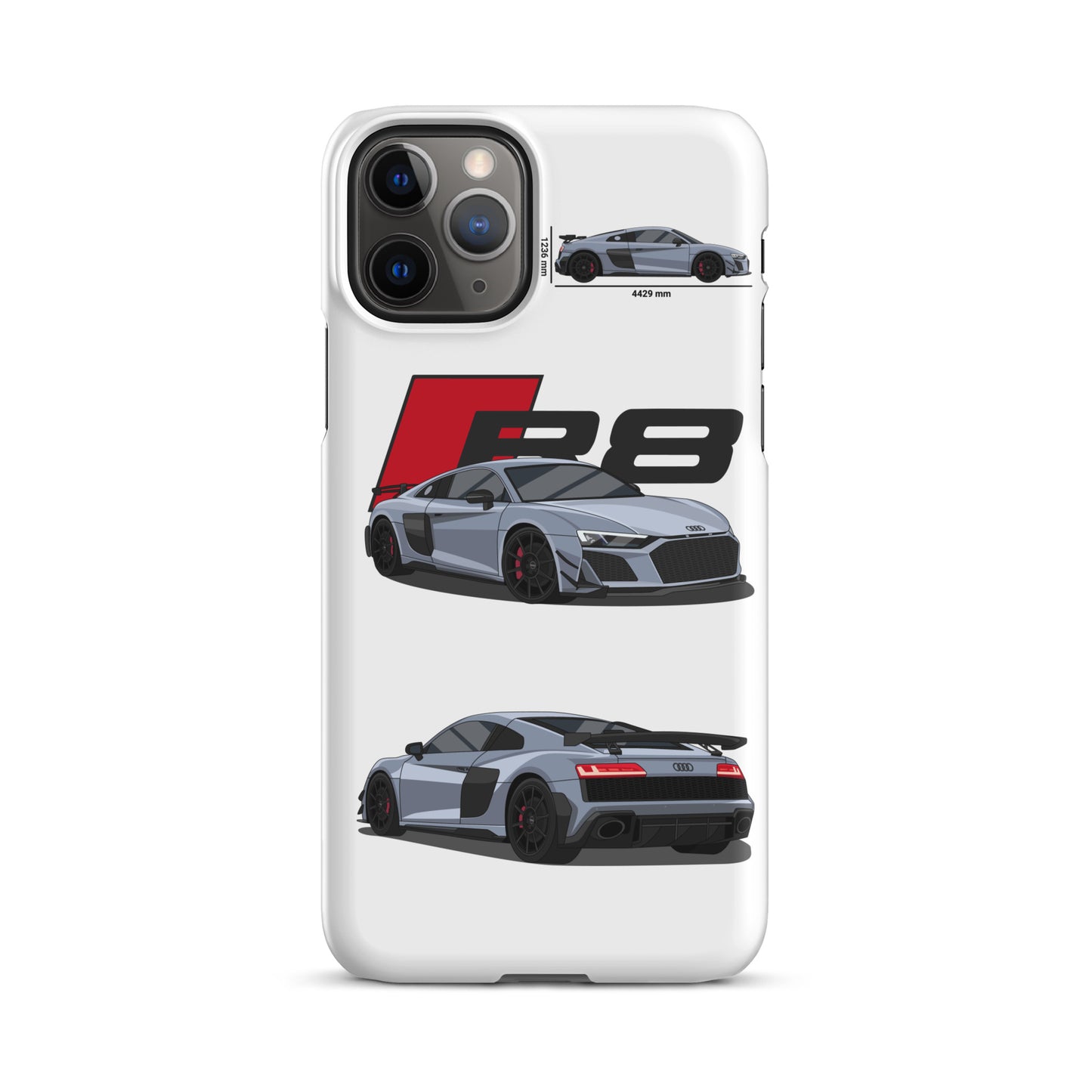 Audi R8 GT snap case for iPhone® (White)