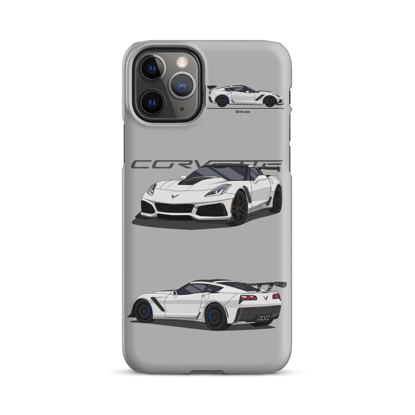 Corvette C7 ZR1 Snap case for iPhone® (Light Grey)