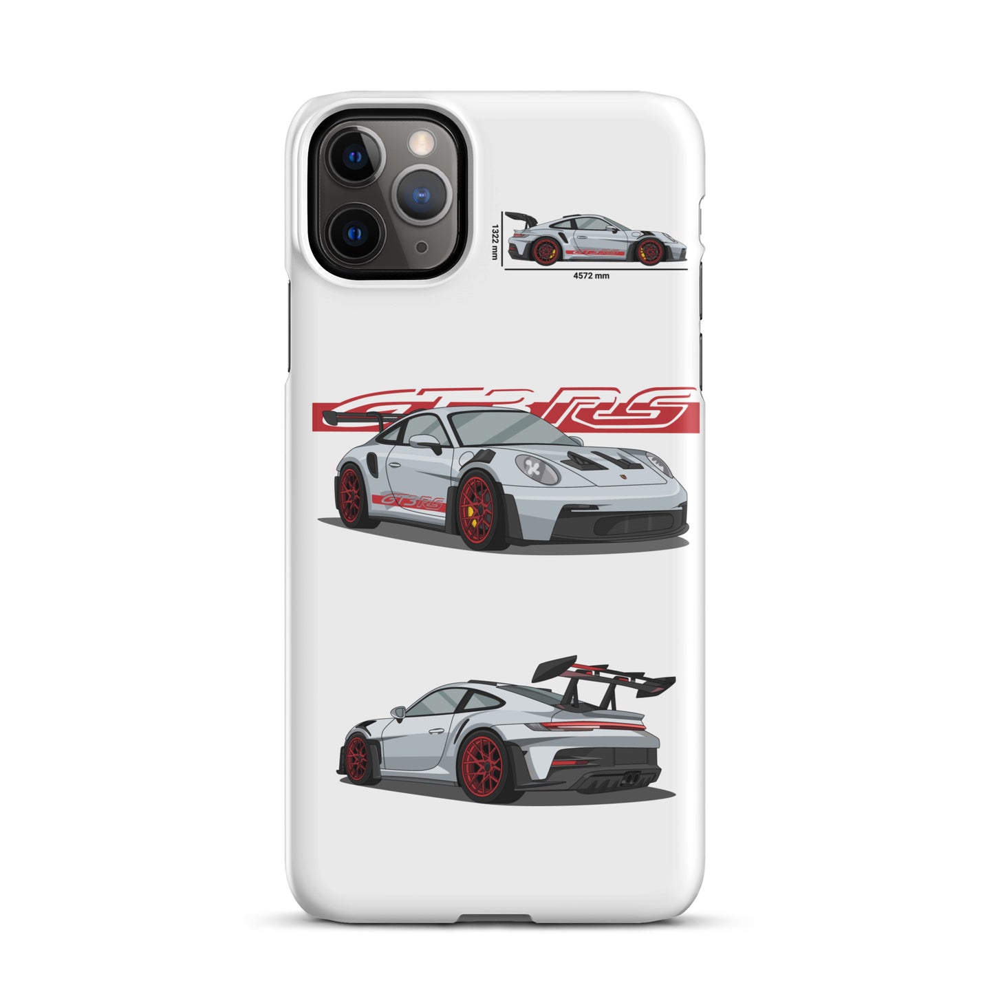 Porsche 911 GT3 RS snap case for iPhone® (White)