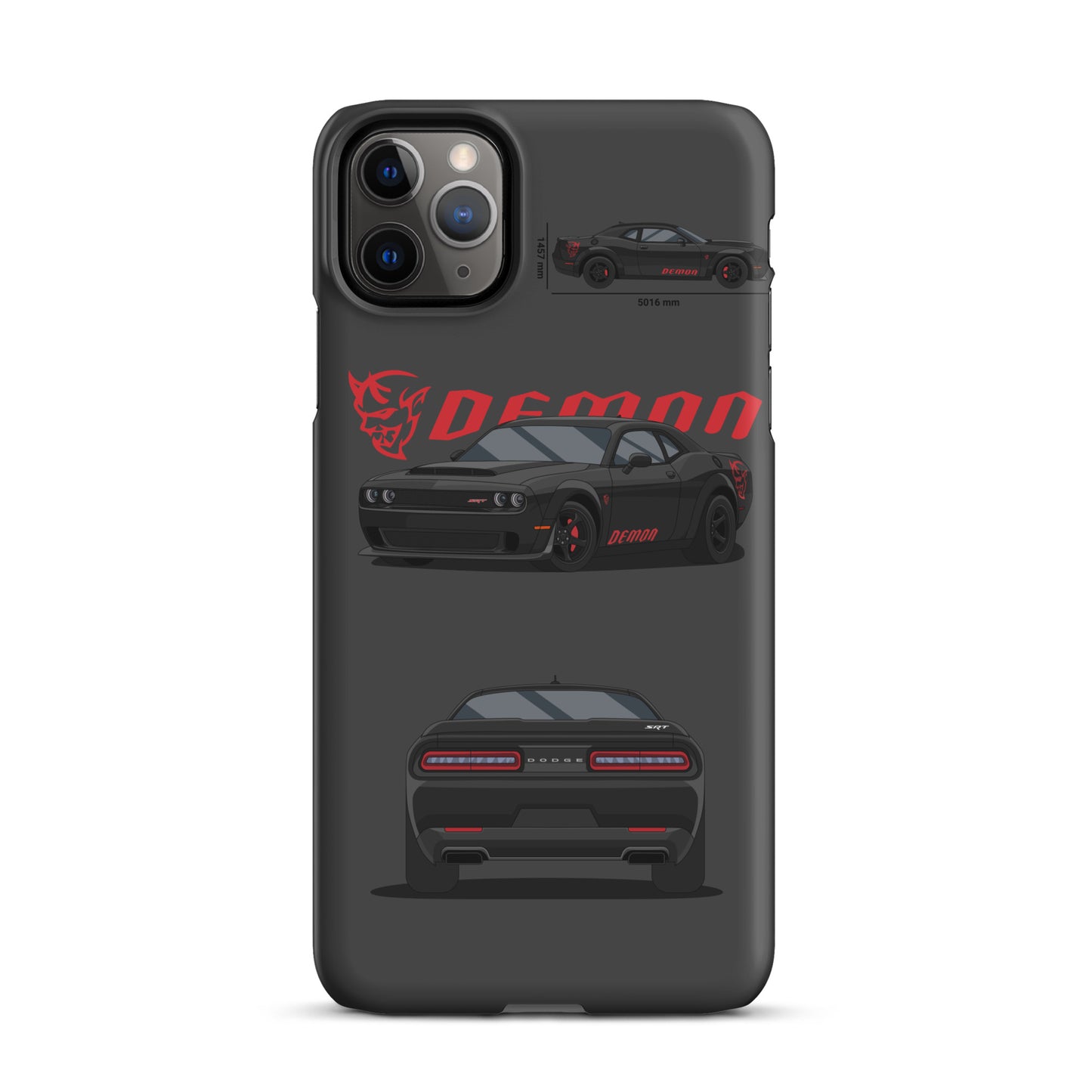 Dodge SRT Demon 170 snap case for iPhone® (Dark Grey)