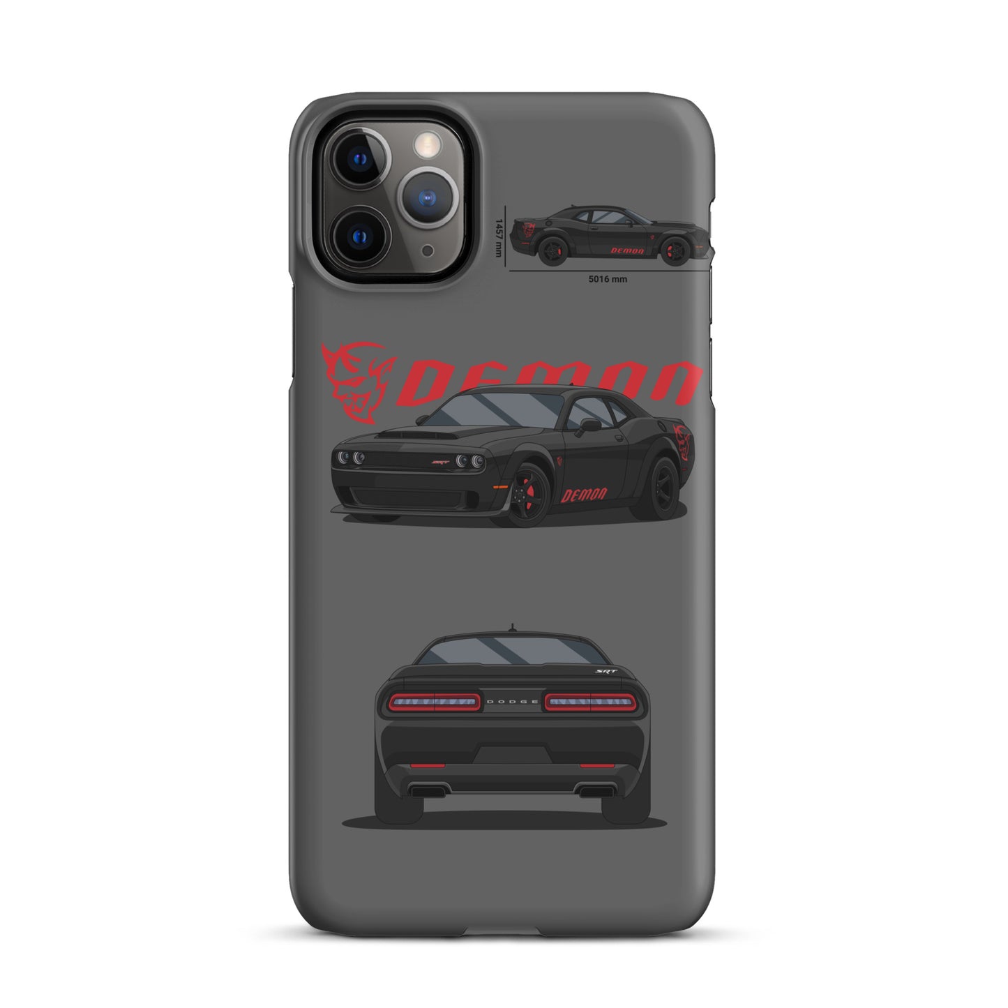 Dodge SRT Demon 170 snap case for iPhone® (Grey)