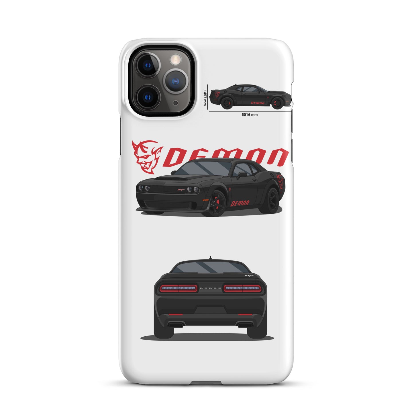 Dodge SRT Demon 170 snap case for iPhone® (White)