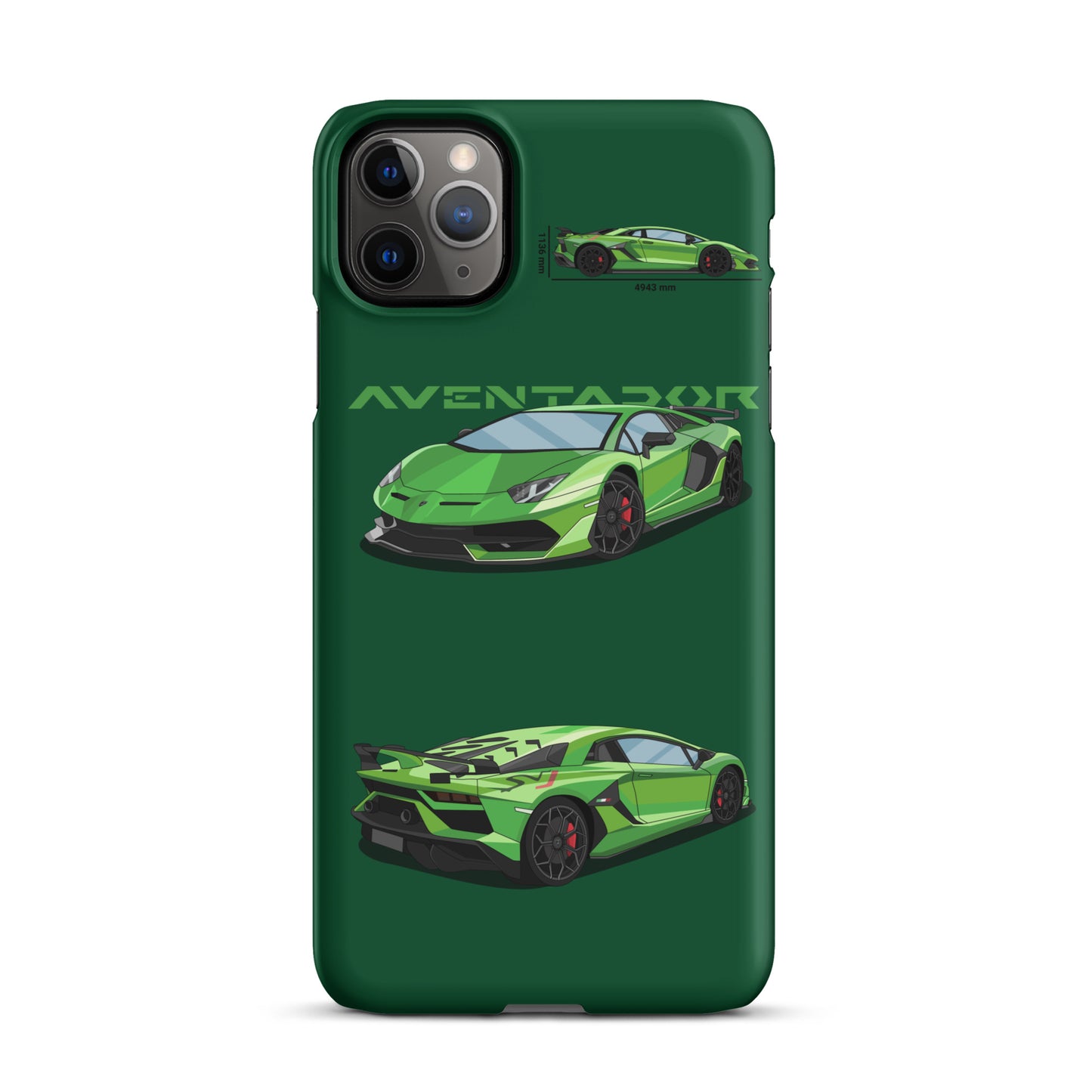 Lamborghini Aventador SVJ snap case for iPhone® (Green)