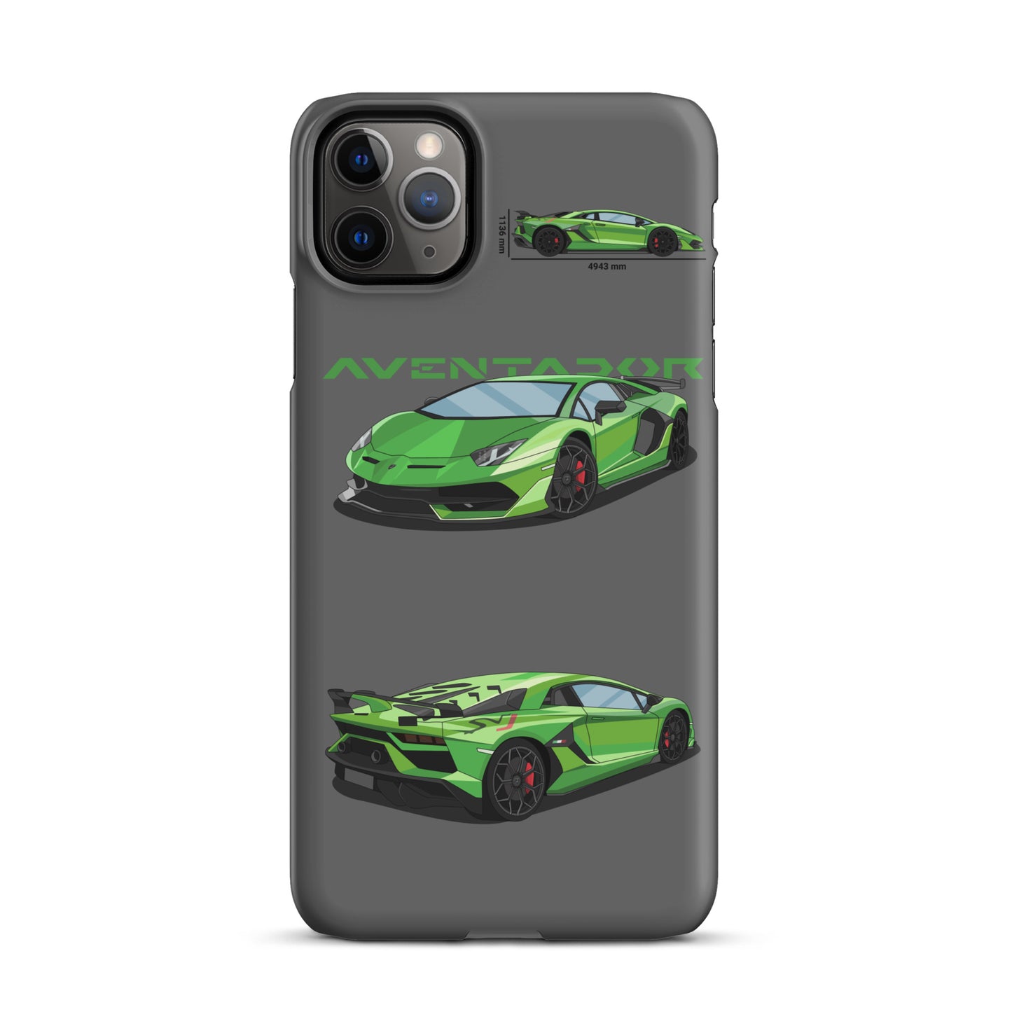 Lamborghini Aventador SVJ snap case for iPhone® (Grey)