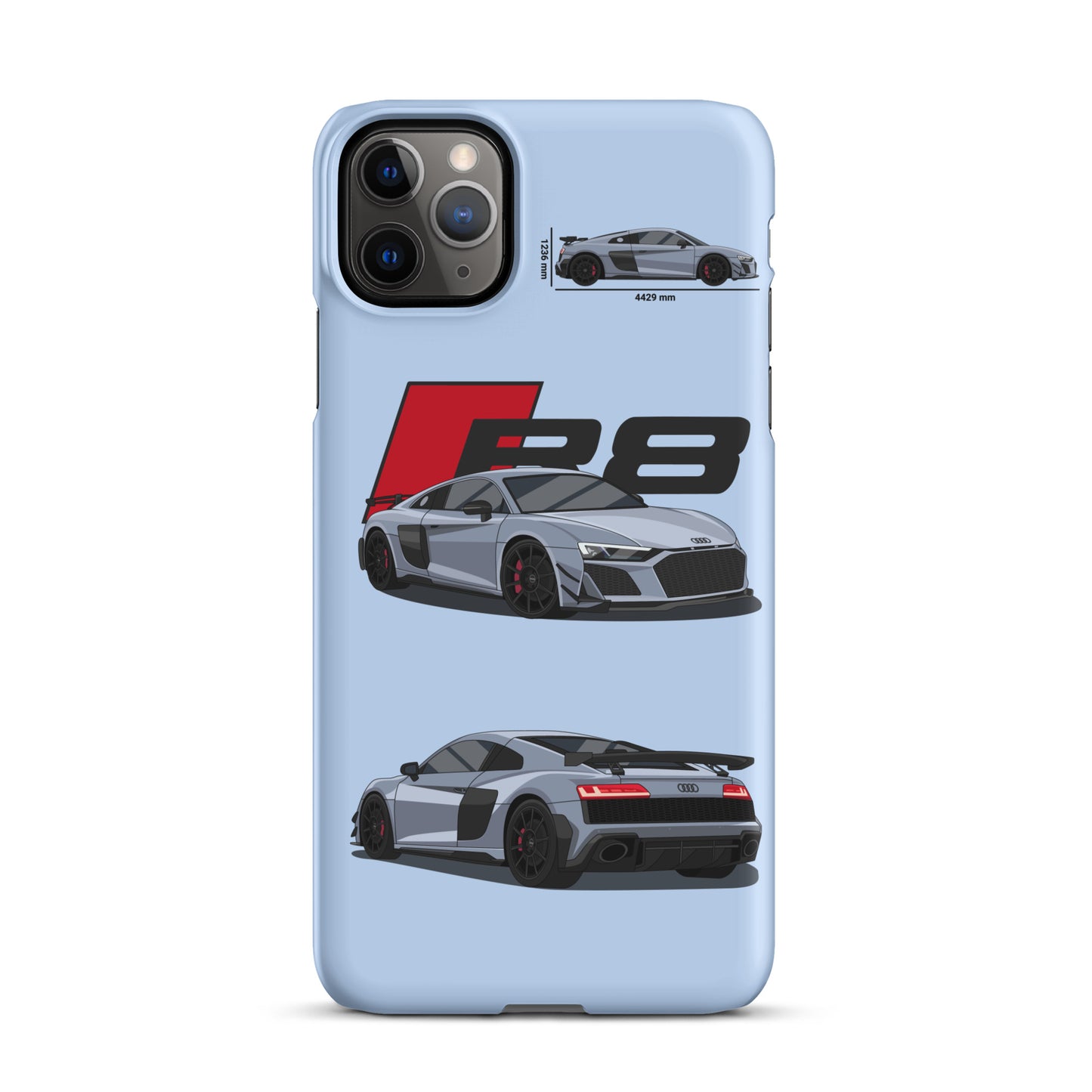 Audi R8 GT snap case for iPhone® (Baby Blue)