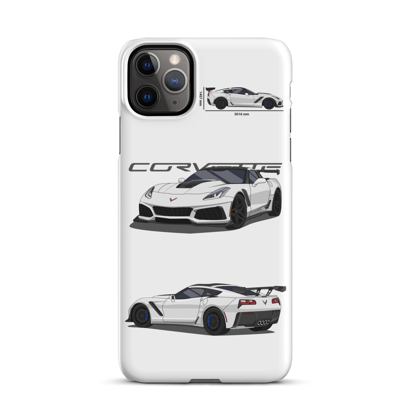 Corvette C7 ZR1 Snap case for iPhone® (White)