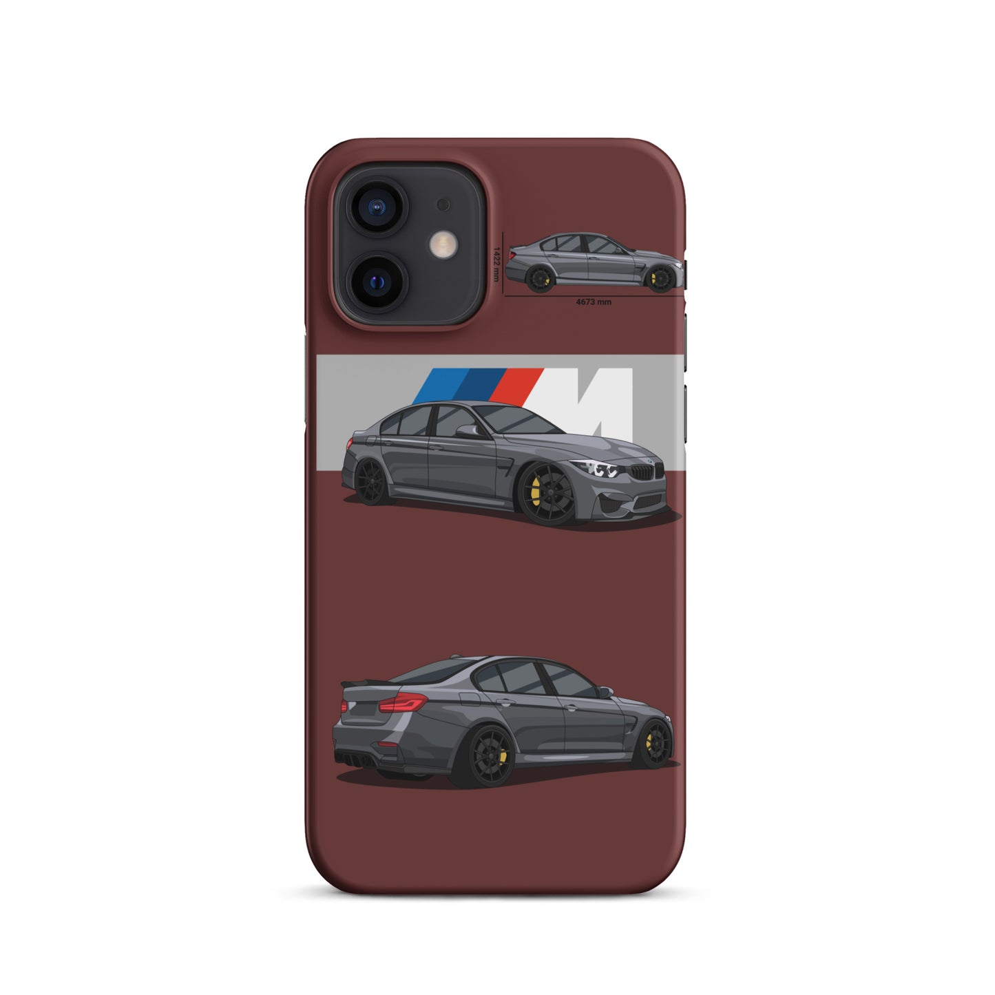 BMW M3 F80 snap case for iPhone® (Garnet)