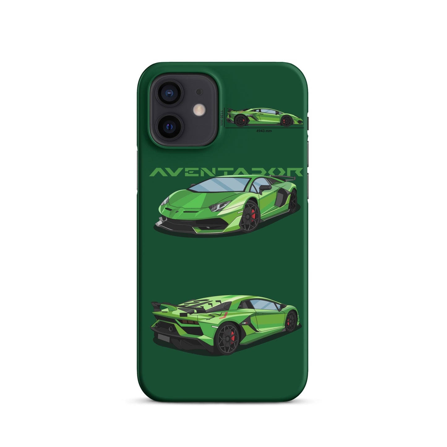 Lamborghini Aventador SVJ snap case for iPhone® (Green)