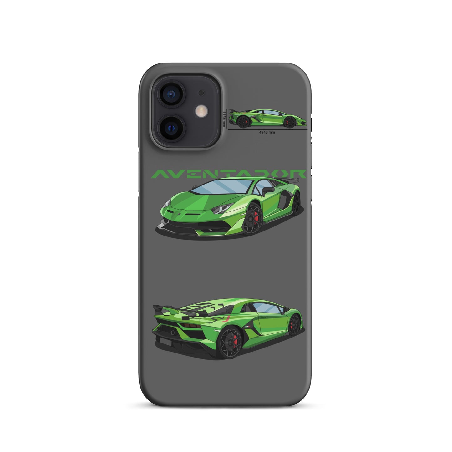 Lamborghini Aventador SVJ snap case for iPhone® (Grey)