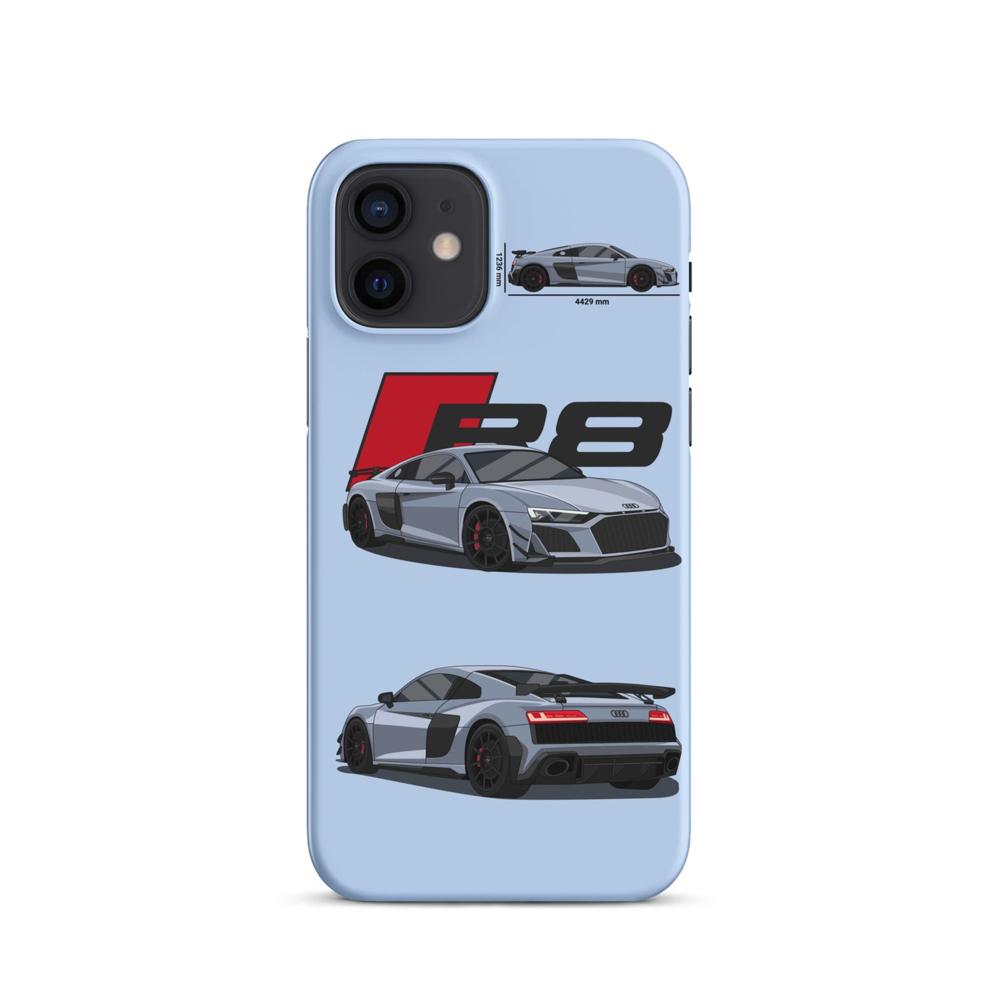 Audi R8 GT snap case for iPhone® (Baby Blue)