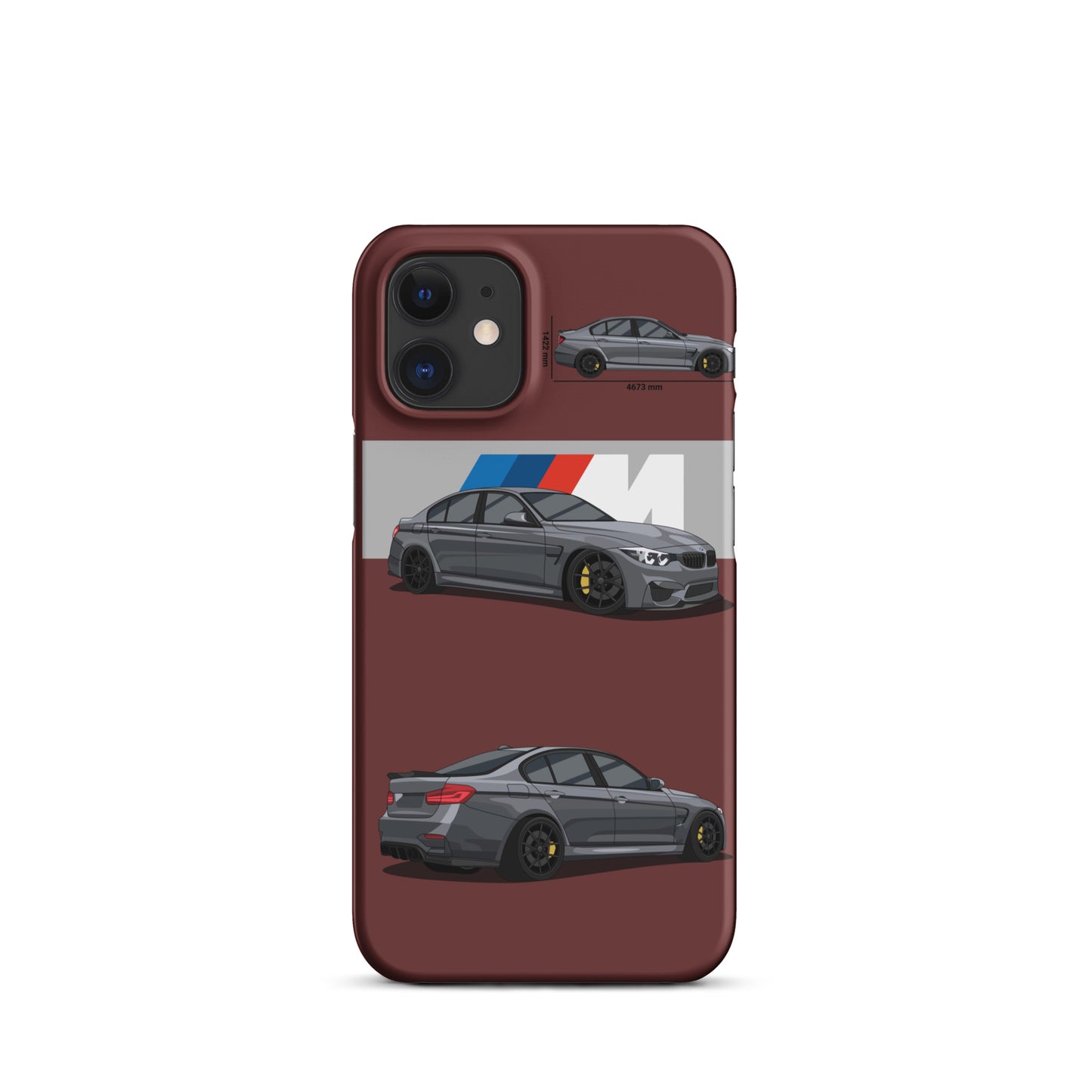 BMW M3 F80 snap case for iPhone® (Garnet)