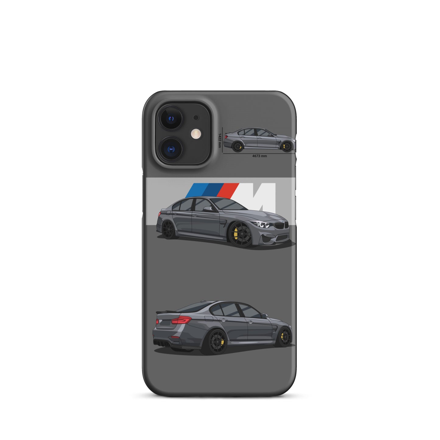 BMW M3 F80 snap case for iPhone® (Grey)