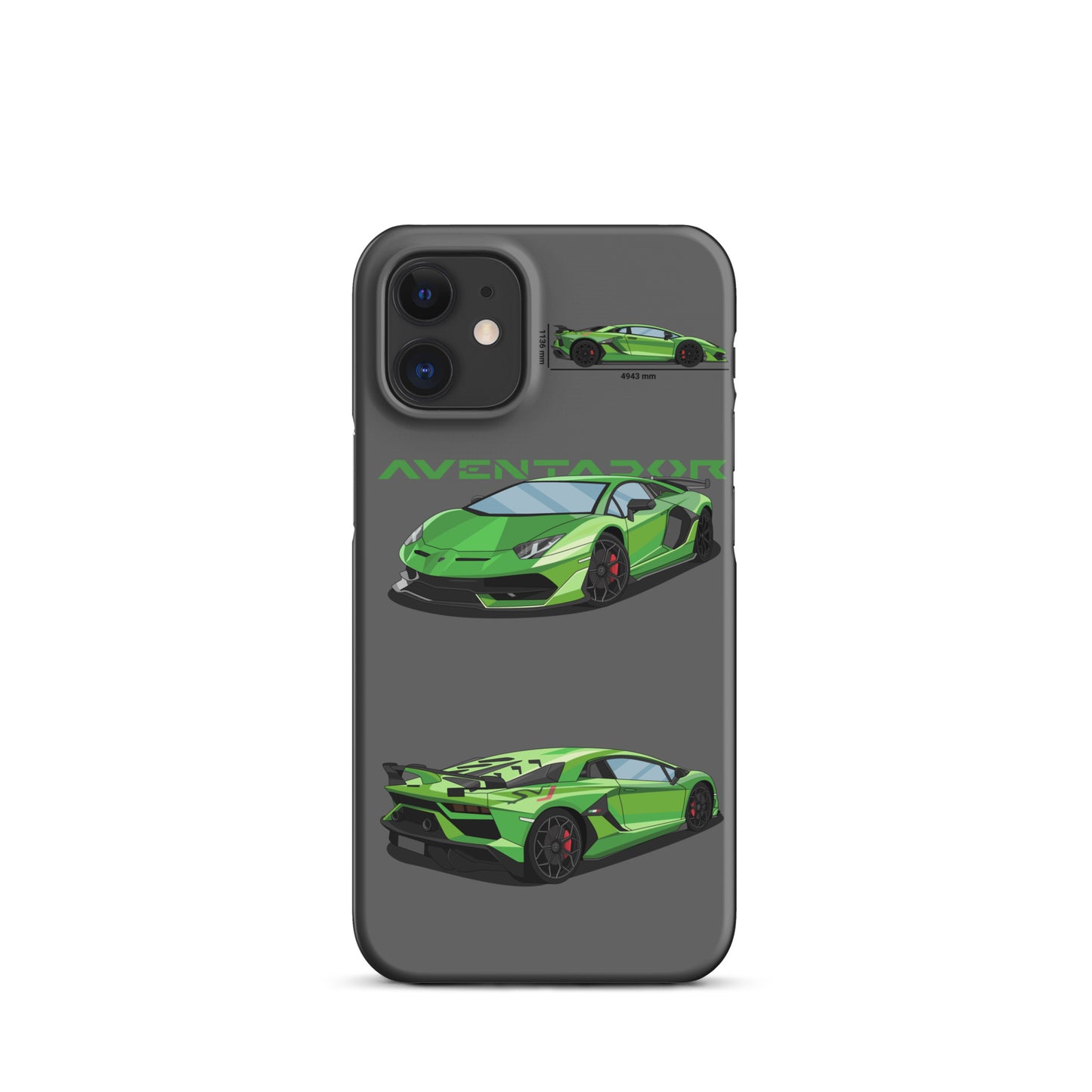 Lamborghini Aventador SVJ snap case for iPhone® (Grey)