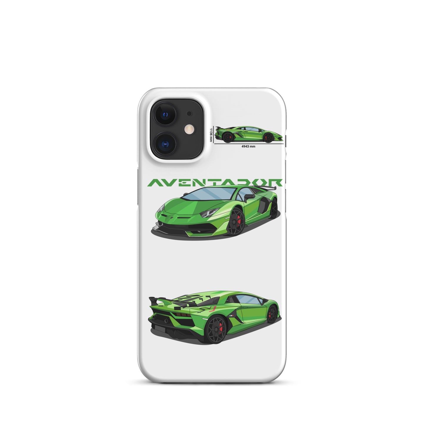 Lamborghini Aventador SVJ snap case for iPhone® (White)