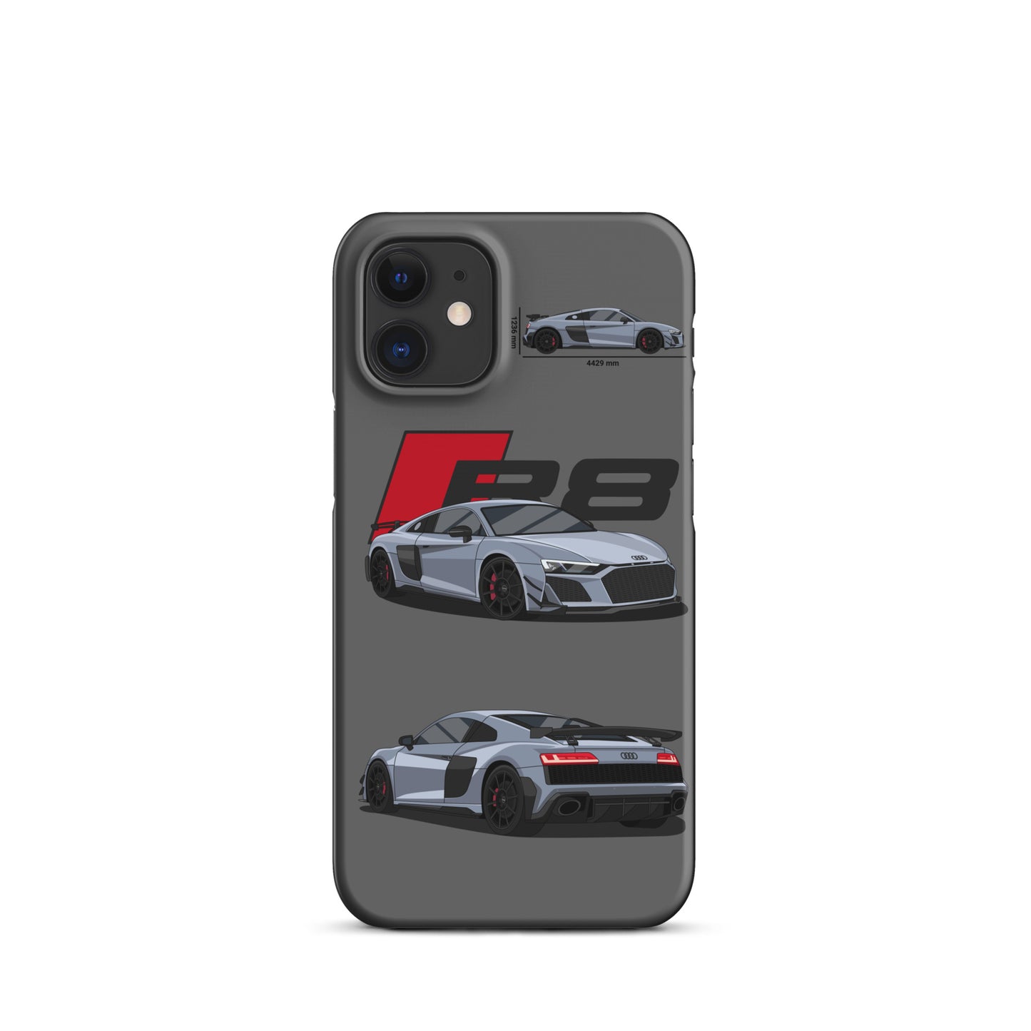 Audi R8 GT snap case for iPhone® (Grey)